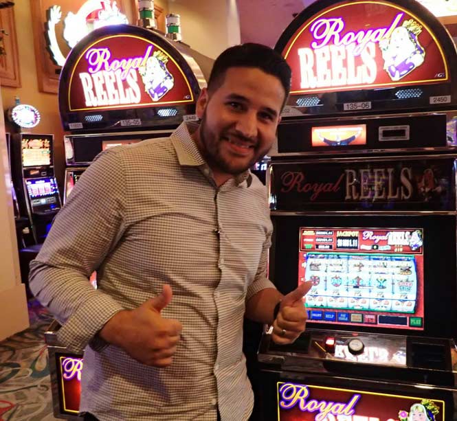 Jackpot Winner Carlos Pineiro smiling