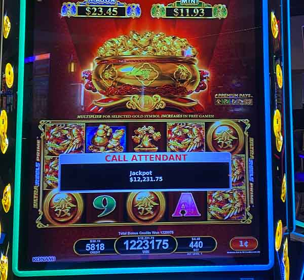 $12,231 jackpot won for Calder Casino