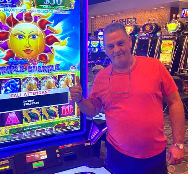 Jorge, Jackpot Winner at Calder Casino